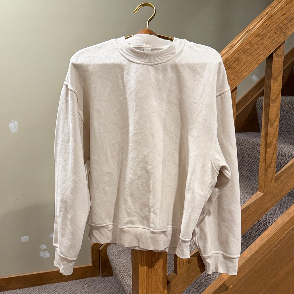 lululemon athletica Cream Crewneck Sweater